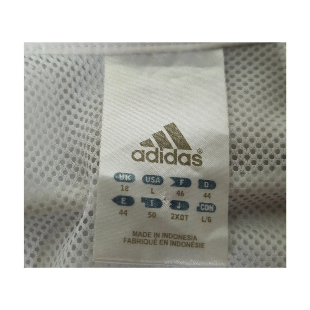Hvit Adidas Helglidelås Sportswear Meshfôret Treningsjakke