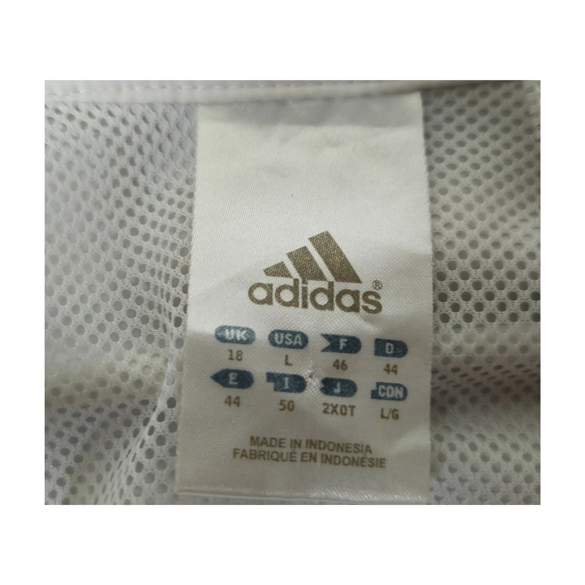 Hvit Adidas Helglidelås Sportswear Meshfôret Treningsjakke