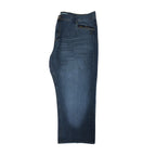 Vintage Y2K Chams Jeans Co. heavily studdet og brodert store størrelse cropped baggy jeans