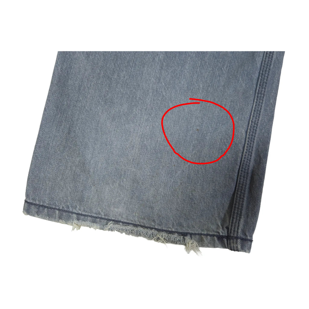 Vintage Y2K Coogi baggy jeans med kontrastsøm i falmet grå