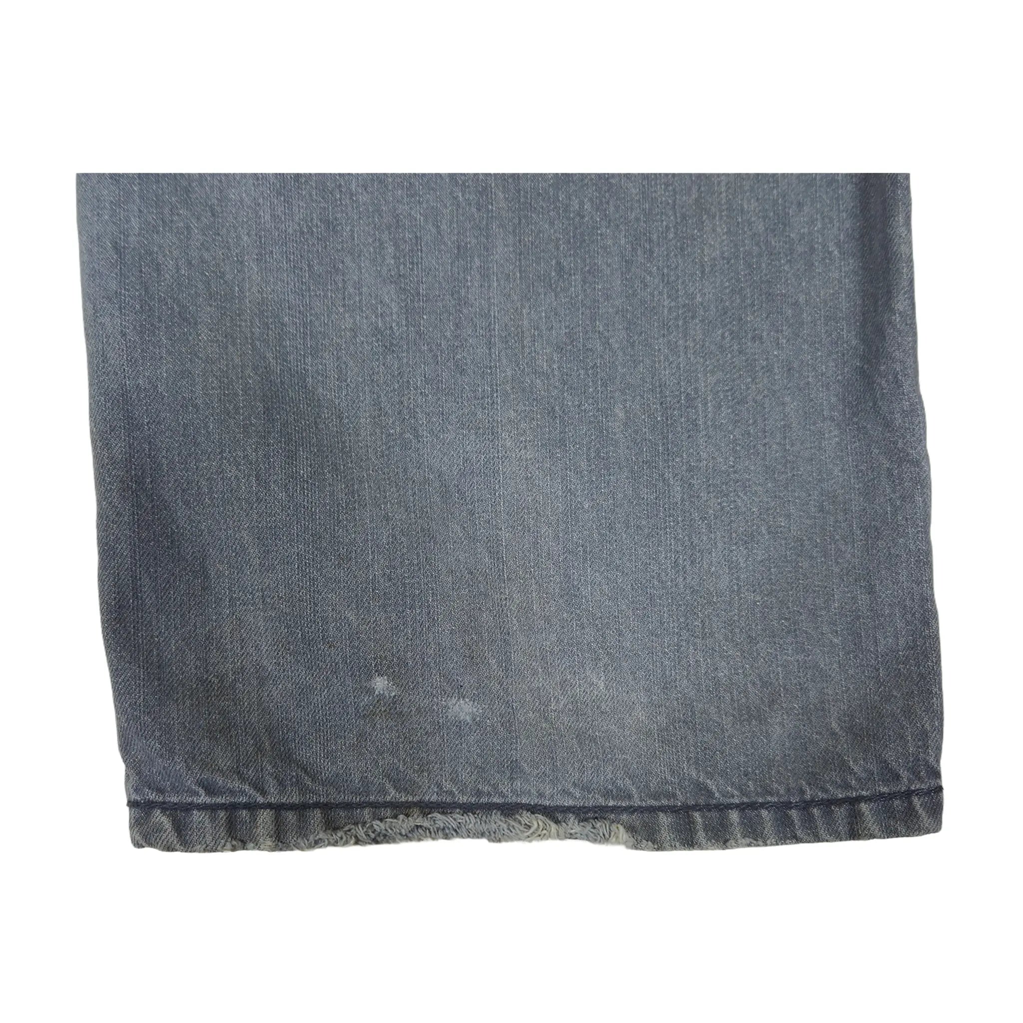 Vintage Y2K Coogi baggy jeans med kontrastsøm i falmet grå