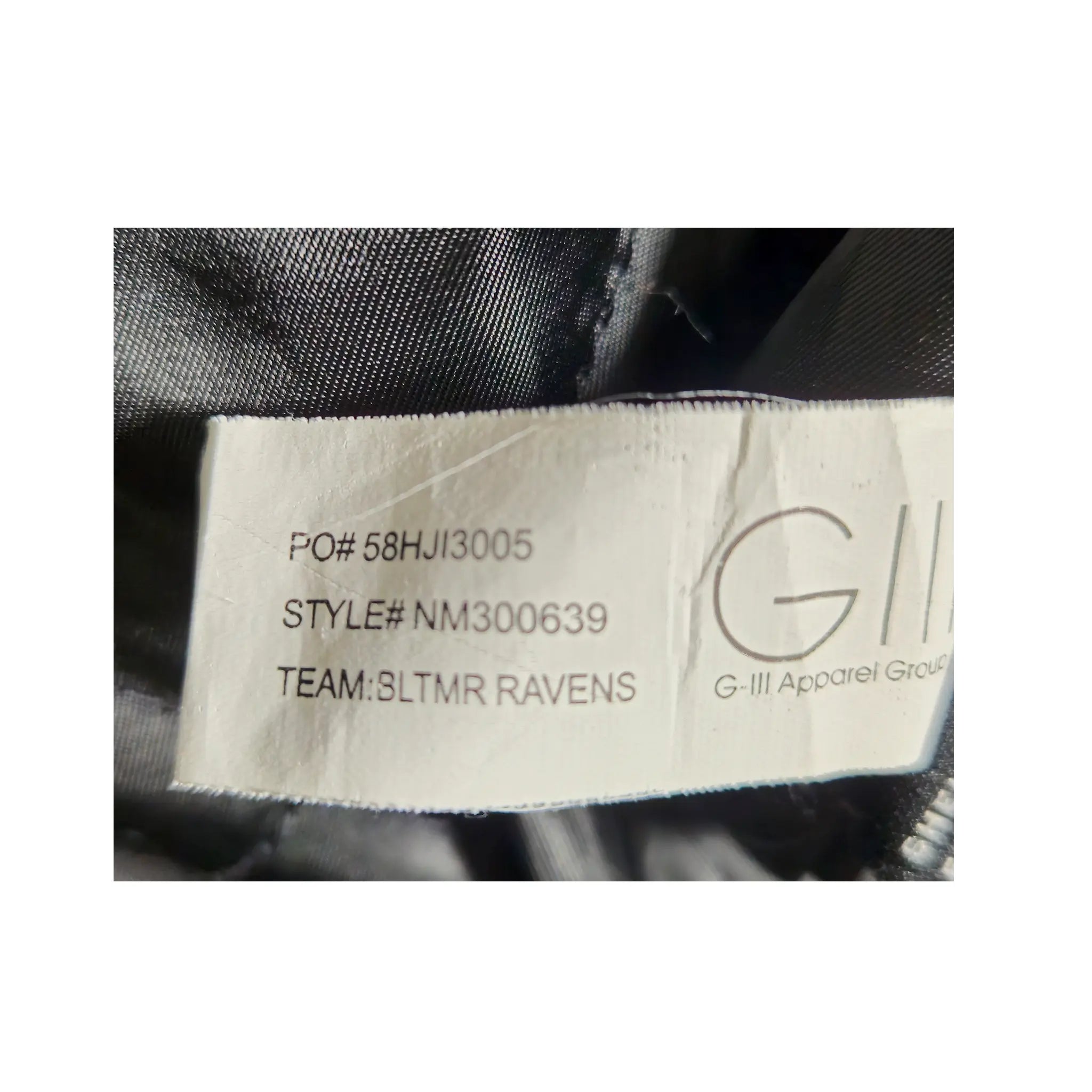 Retro G-III Baltimore Ravens vattert bomberjakke i tykt stoff