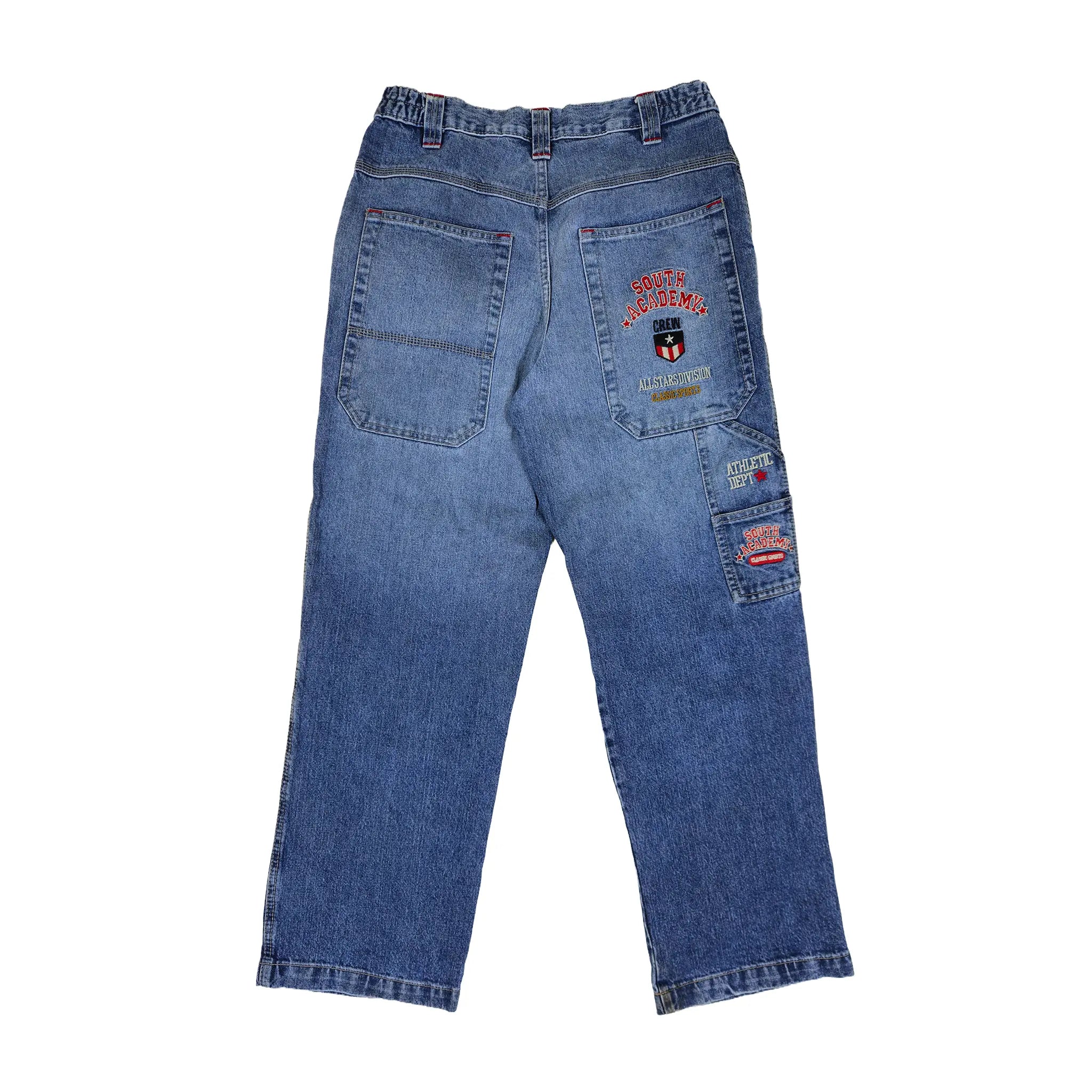 Vintage Y2K "Here & There" C&A South Academy Broderte Carpenter Skater Jeans