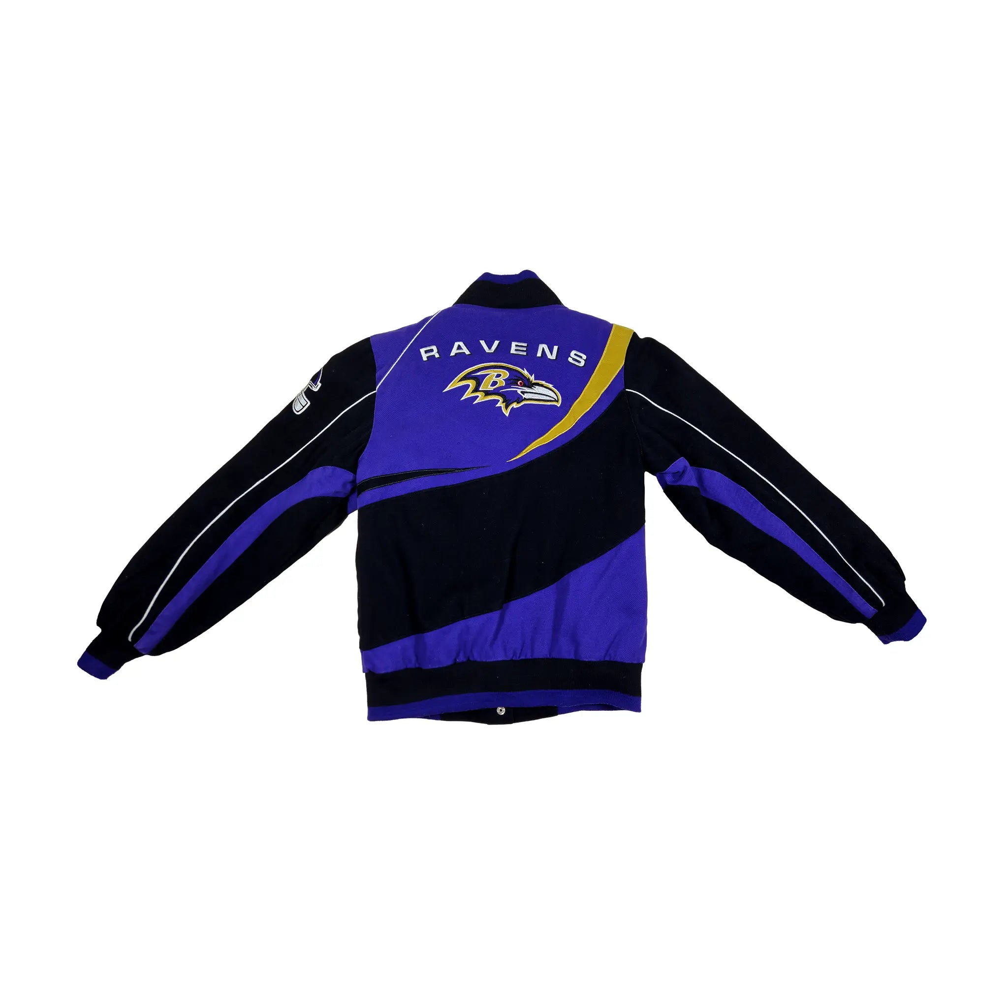 Retro G-III Baltimore Ravens vattert bomberjakke i tykt stoff