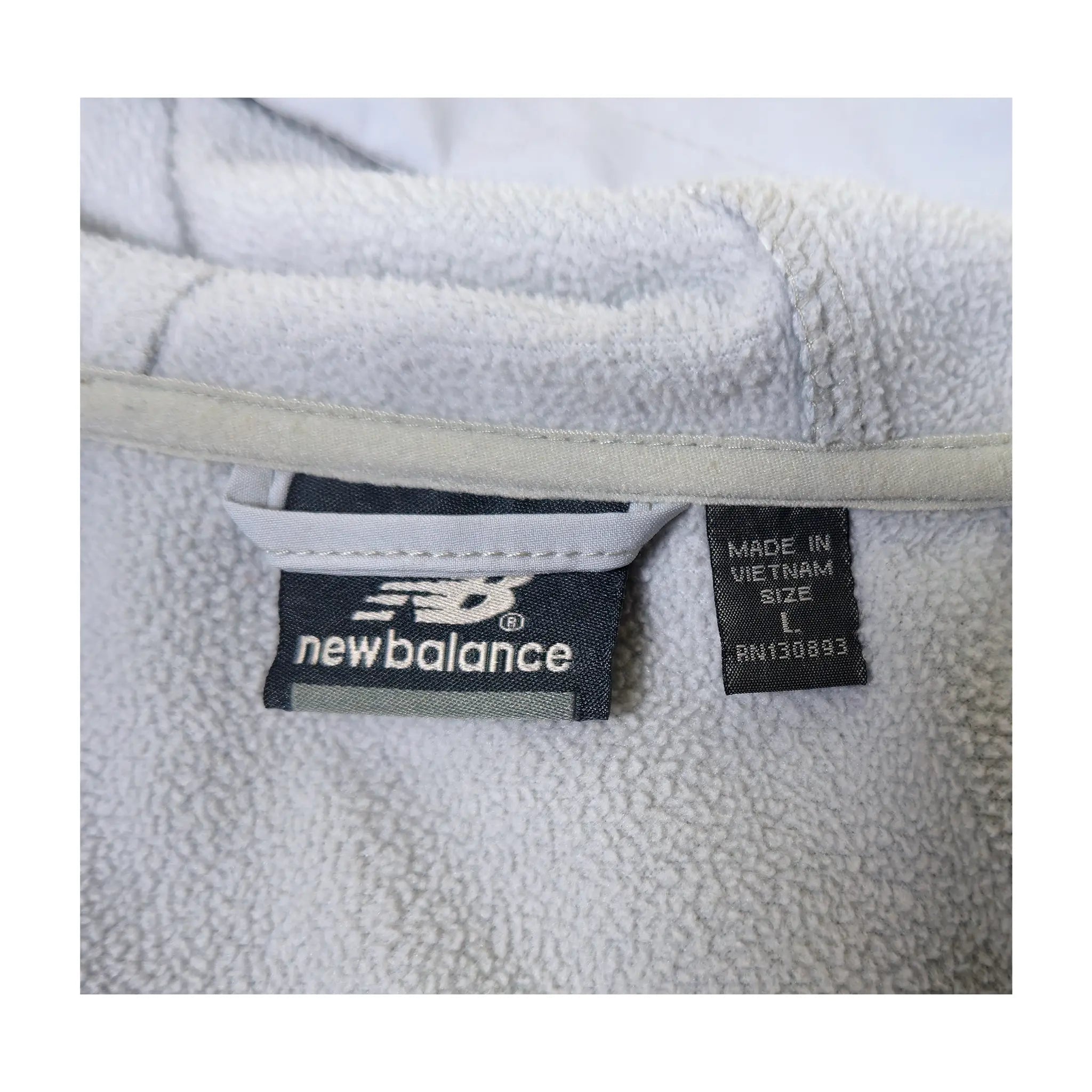 Vintage New Balance Regnbuefarget Holografisk Softshell Fleecejakke