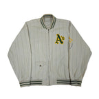 Vintage 90-talls Mirage "First String" Oakland A's Reversible World Series Bomberjakke