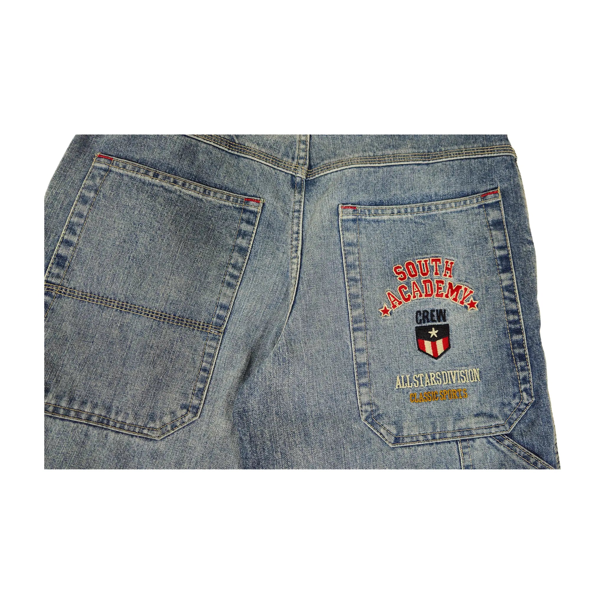 Vintage Y2K "Here & There" C&A South Academy Broderte Carpenter Skater Jeans