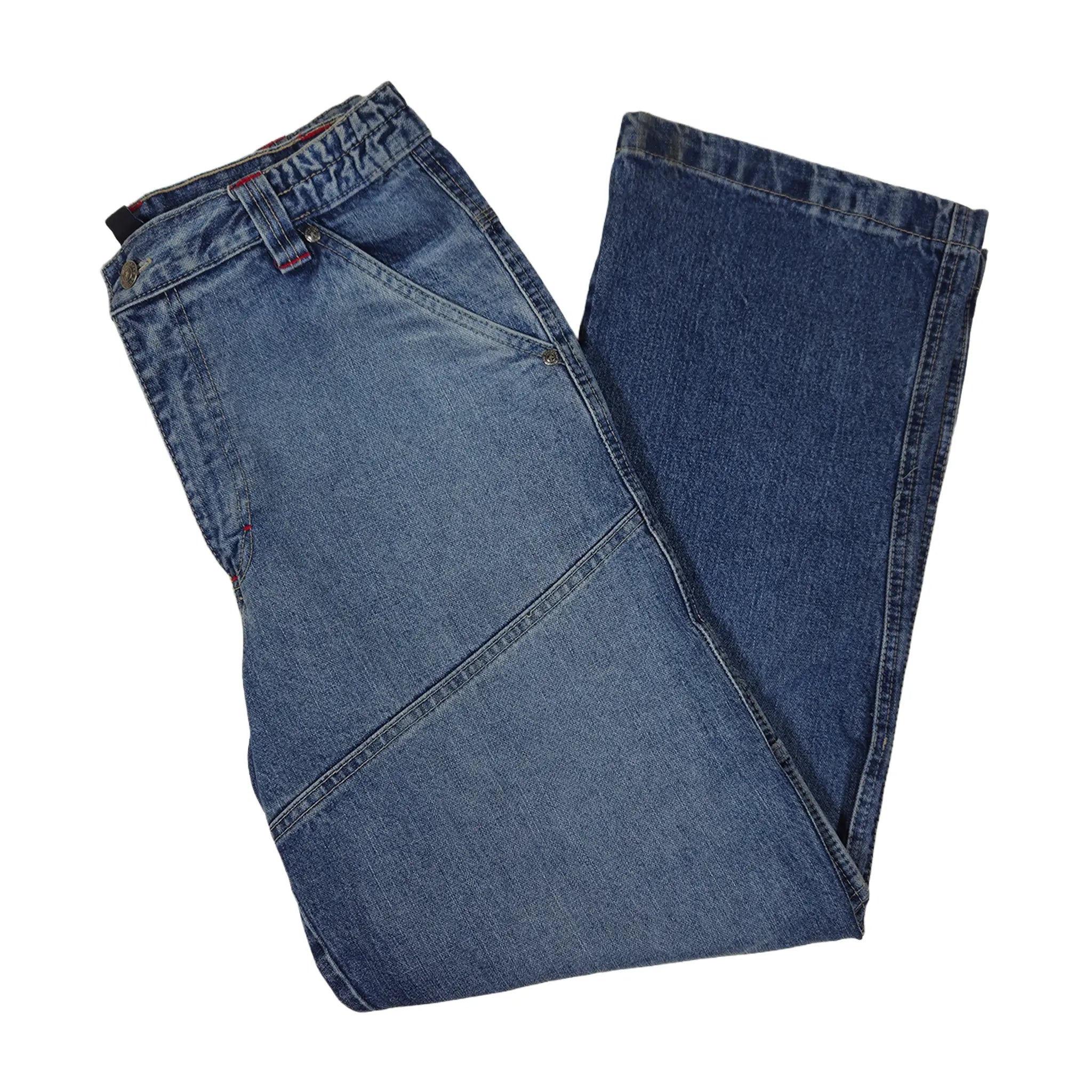 Vintage Y2K "Here & There" C&A South Academy Broderte Carpenter Skater Jeans