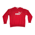 Puma rød og hvit sportscardigan