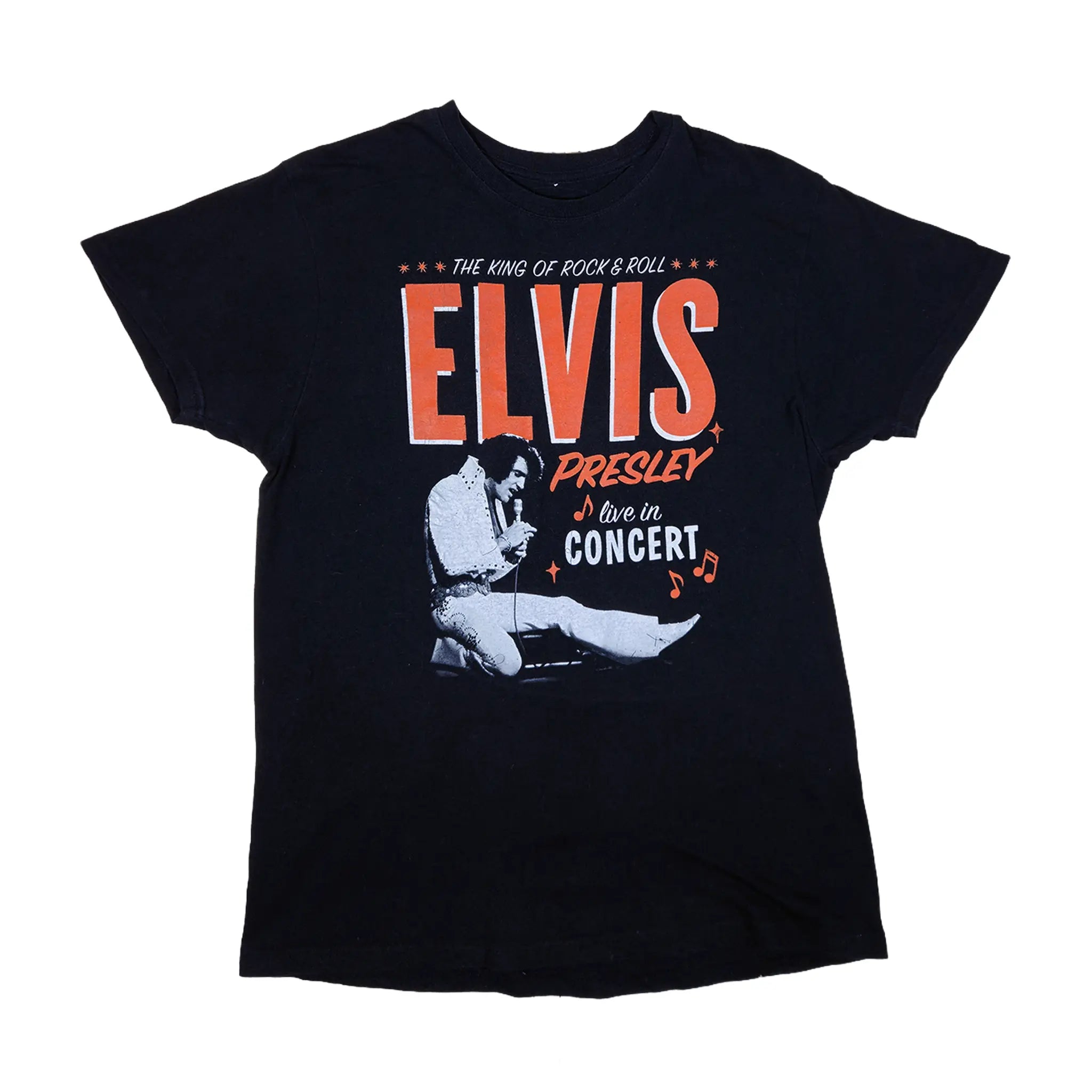 Offisiell Elvis Presley «Live in Concert» grafisk T-skjorte
