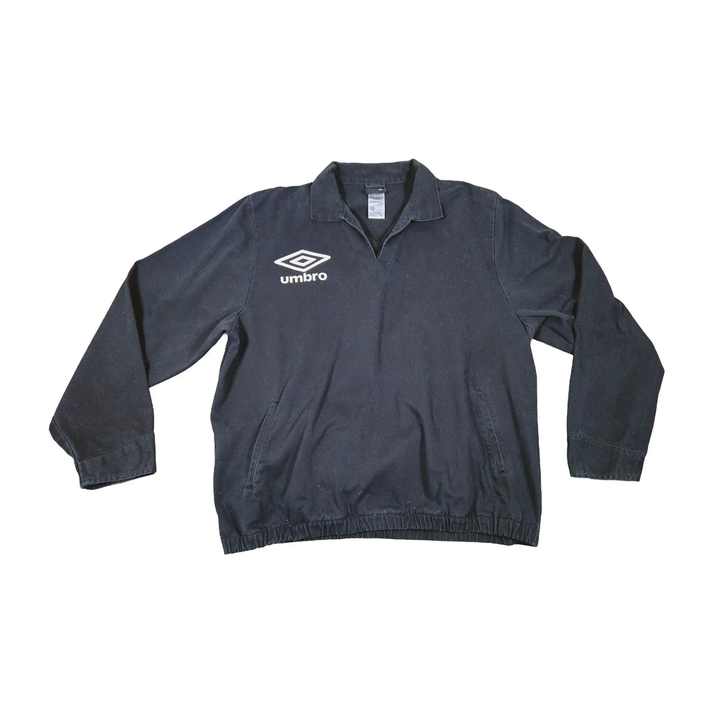 Vintage Umbro Svart Drilltopp