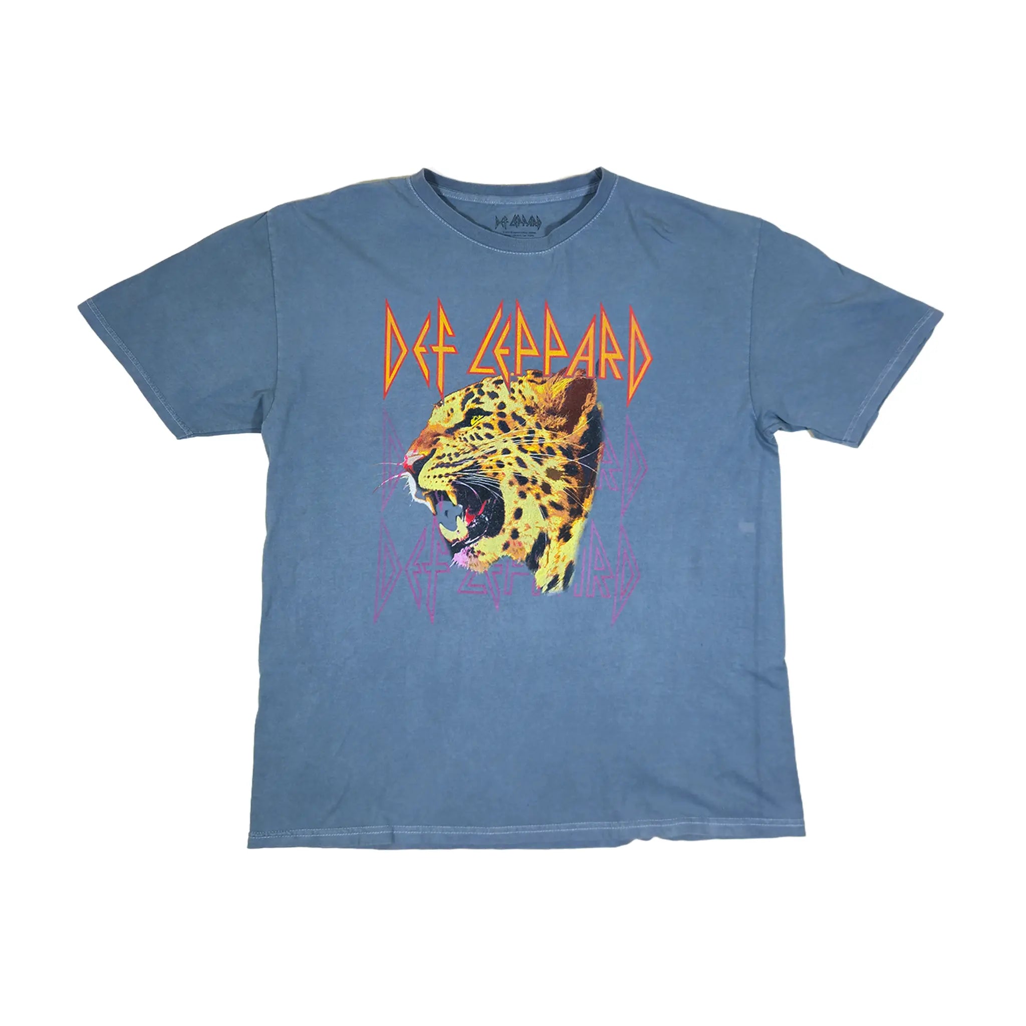 2022 Def Leppard Rock Faded T-skjorte