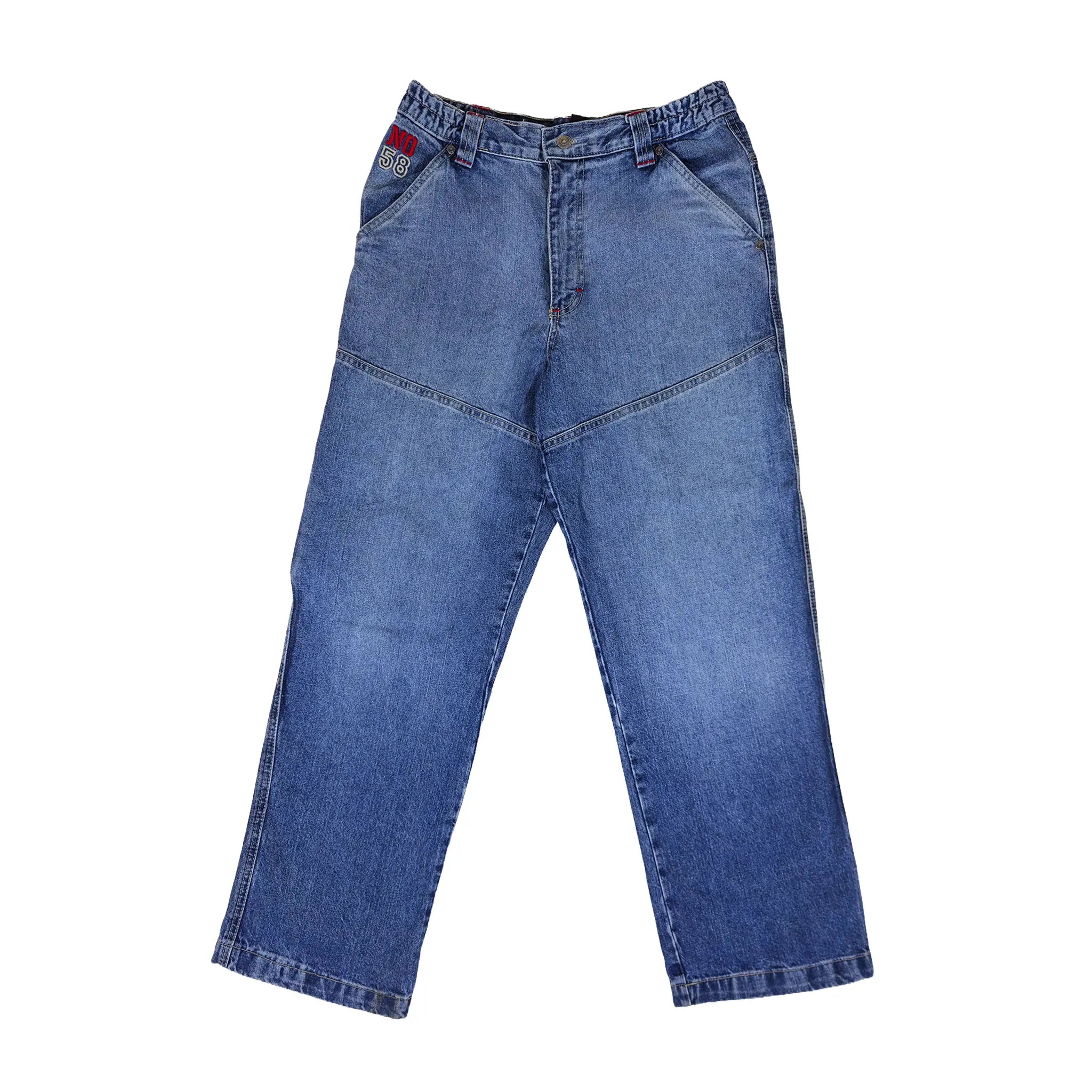 Vintage Y2K "Here & There" C&A South Academy Broderte Carpenter Skater Jeans