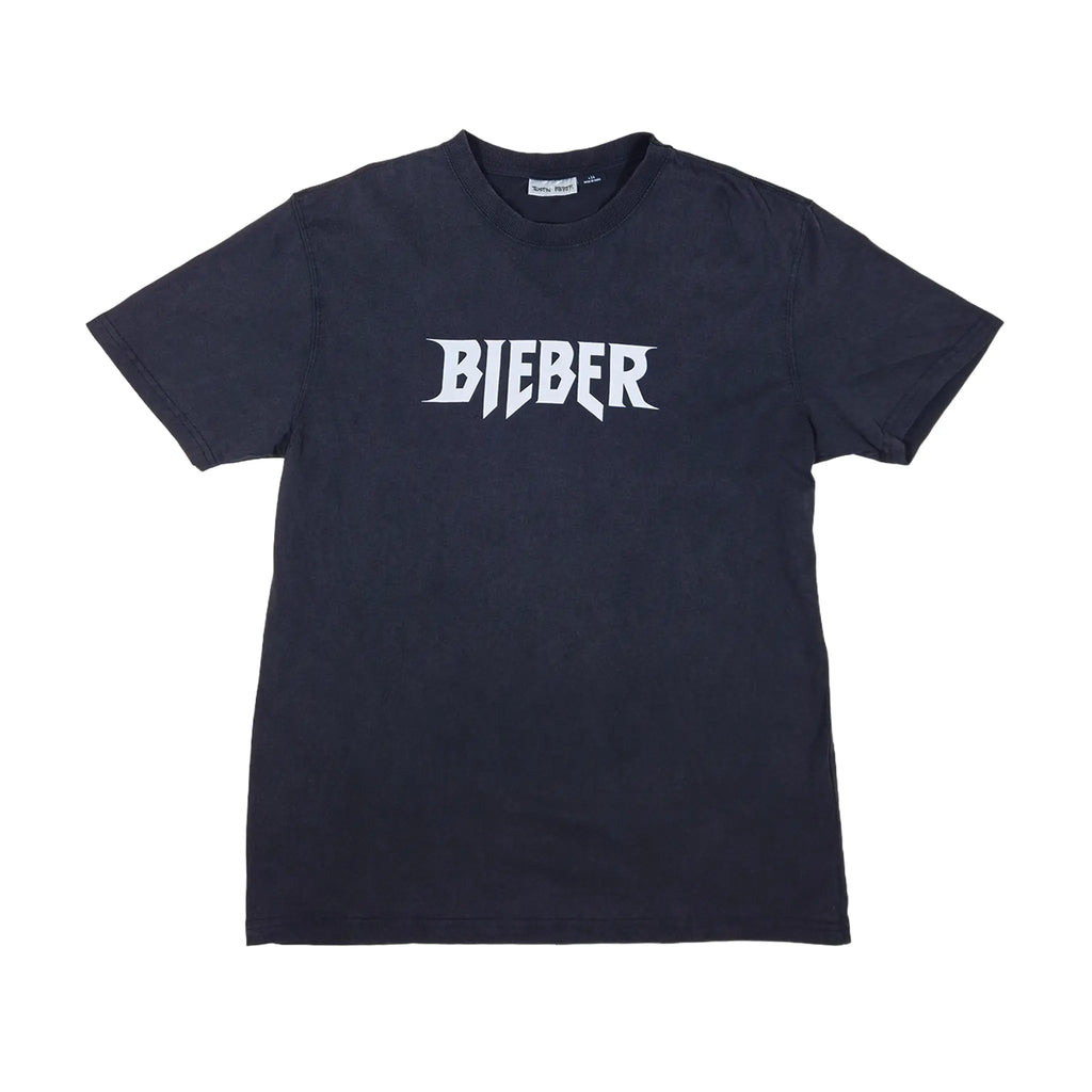 Justin Bieber "Purpose Tour" Gothic Logo T-skjorte