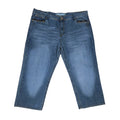 Vintage Y2K Chams Jeans Co. heavily studdet og brodert store størrelse cropped baggy jeans