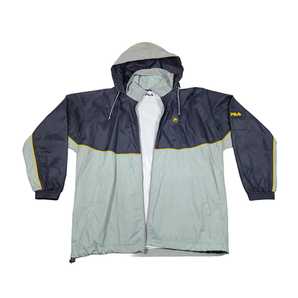 Vintage Y2K Fila Color-Block Skalljakke