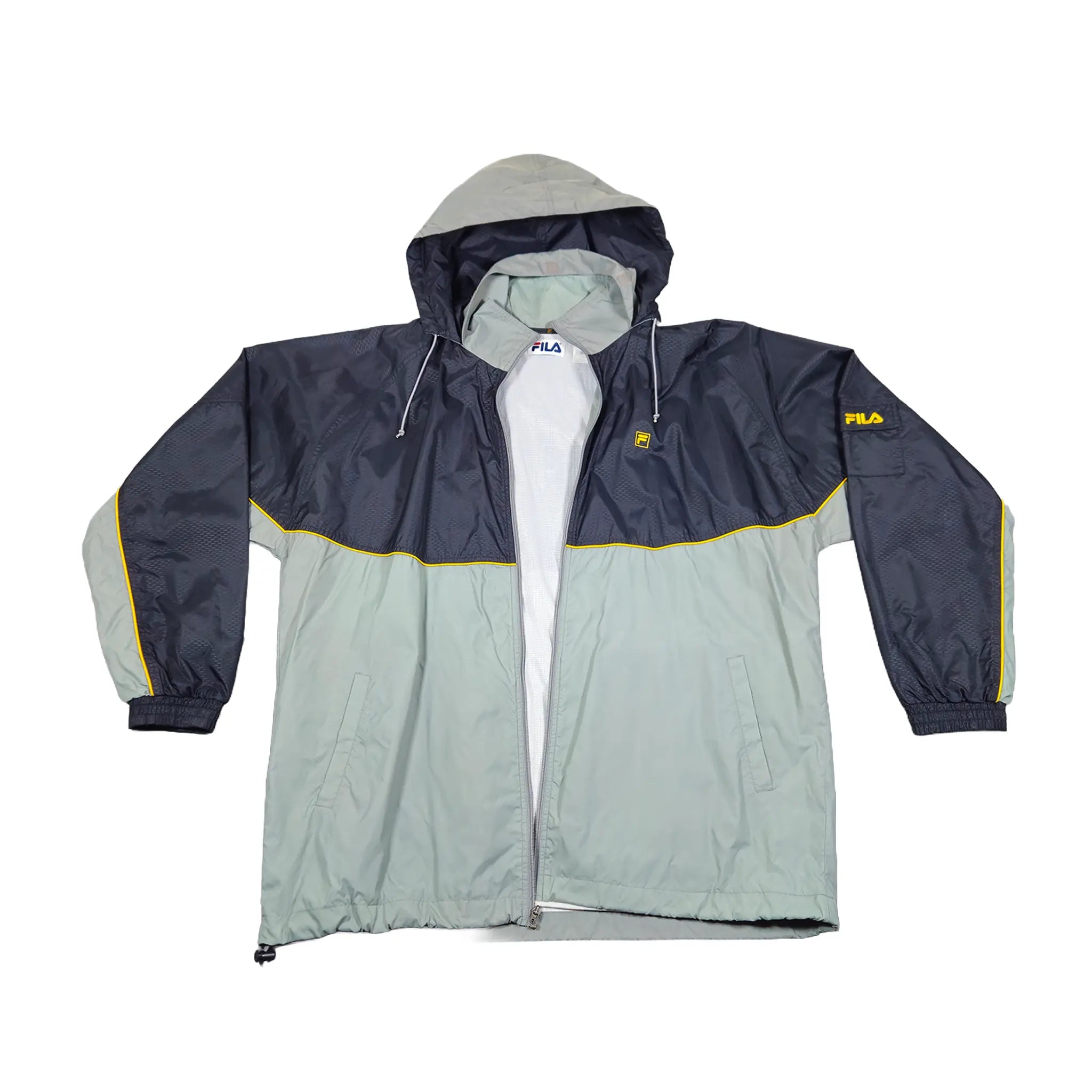 Vintage Y2K Fila Color-Block Skalljakke