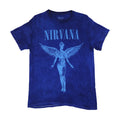 Nirvana «In Utero» mineralvasket t-skjorte i blått