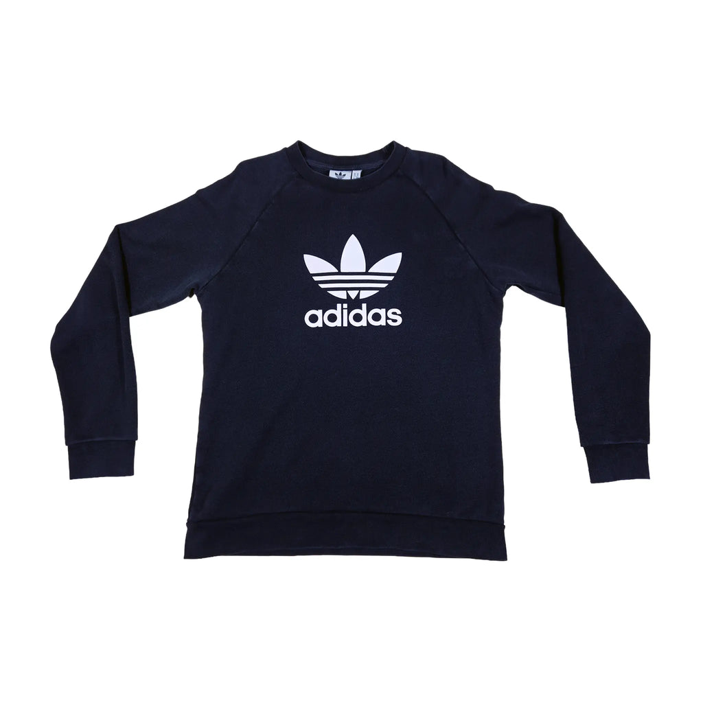 Adidas svart genser med Trefoil-logo