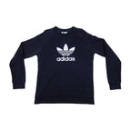 Adidas svart genser med Trefoil-logo