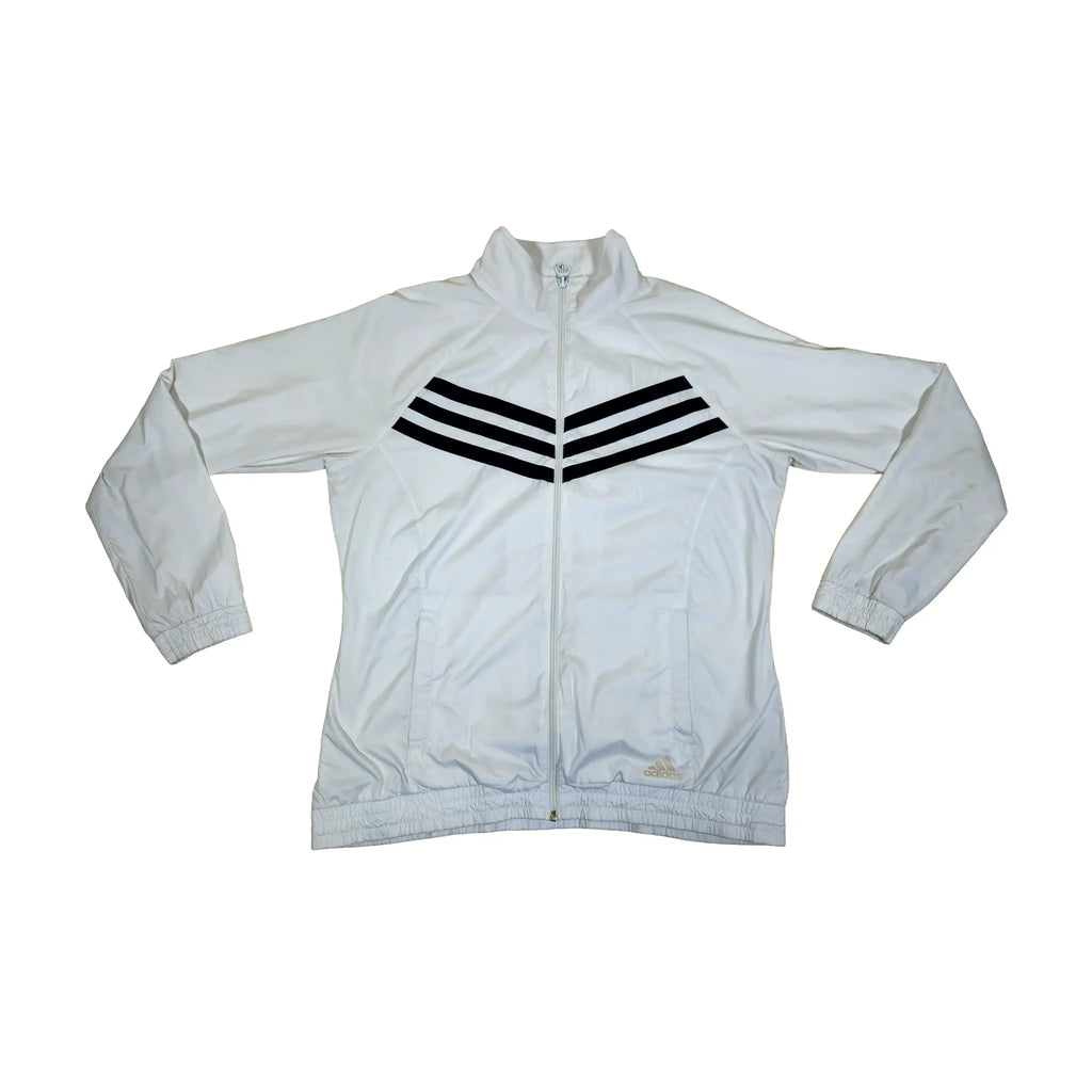Hvit Adidas Helglidelås Sportswear Meshfôret Treningsjakke