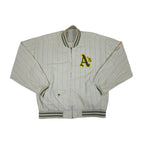 Vintage 90-talls Mirage "First String" Oakland A's Reversible World Series Bomberjakke