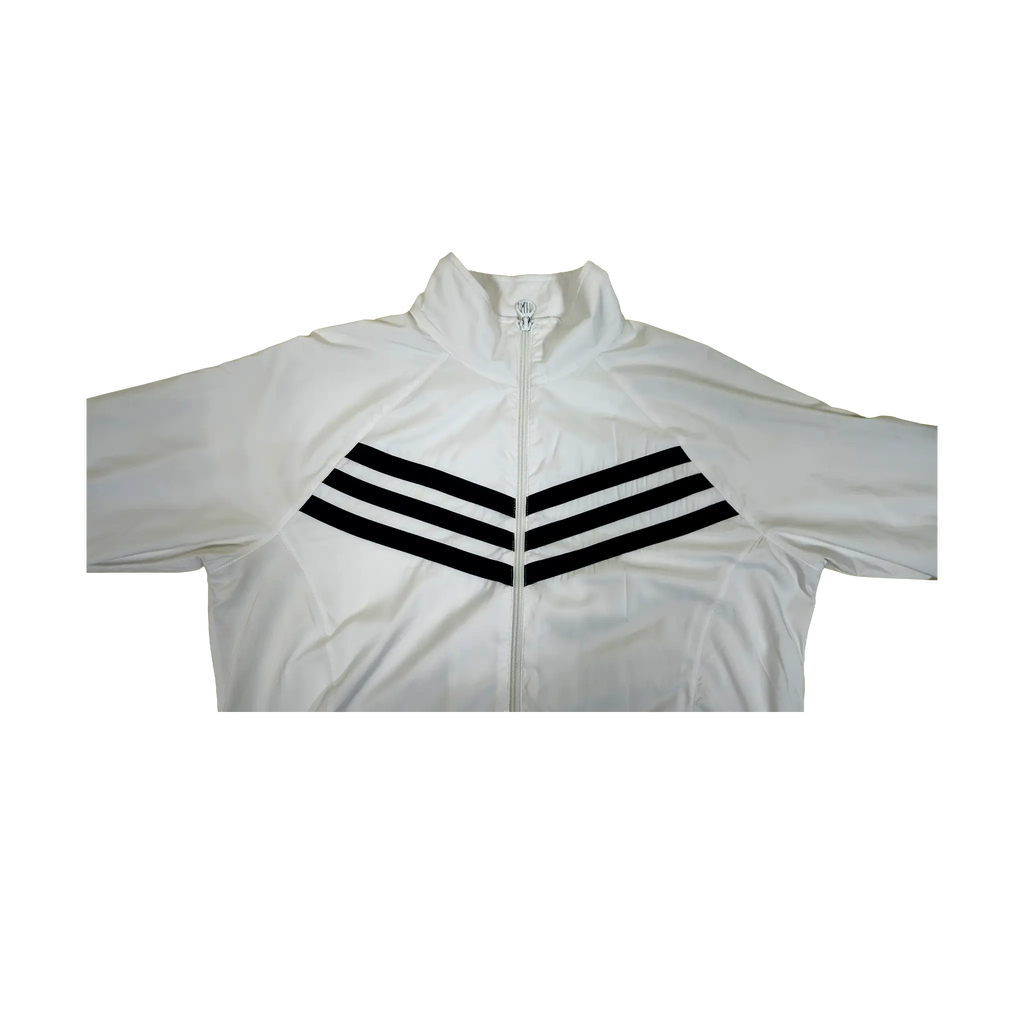 Hvit Adidas Helglidelås Sportswear Meshfôret Treningsjakke
