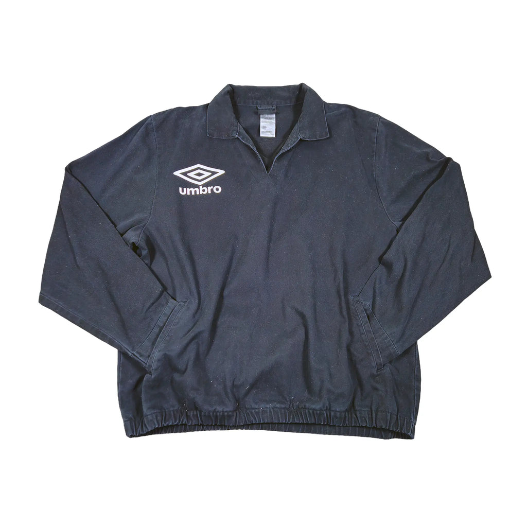Vintage Umbro Svart Drilltopp