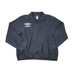 Vintage Umbro Svart Drilltopp