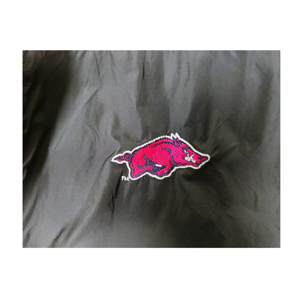 Vintage 2000-talls Adidas Arkansas Razorbacks "Pink Out" vindjakke