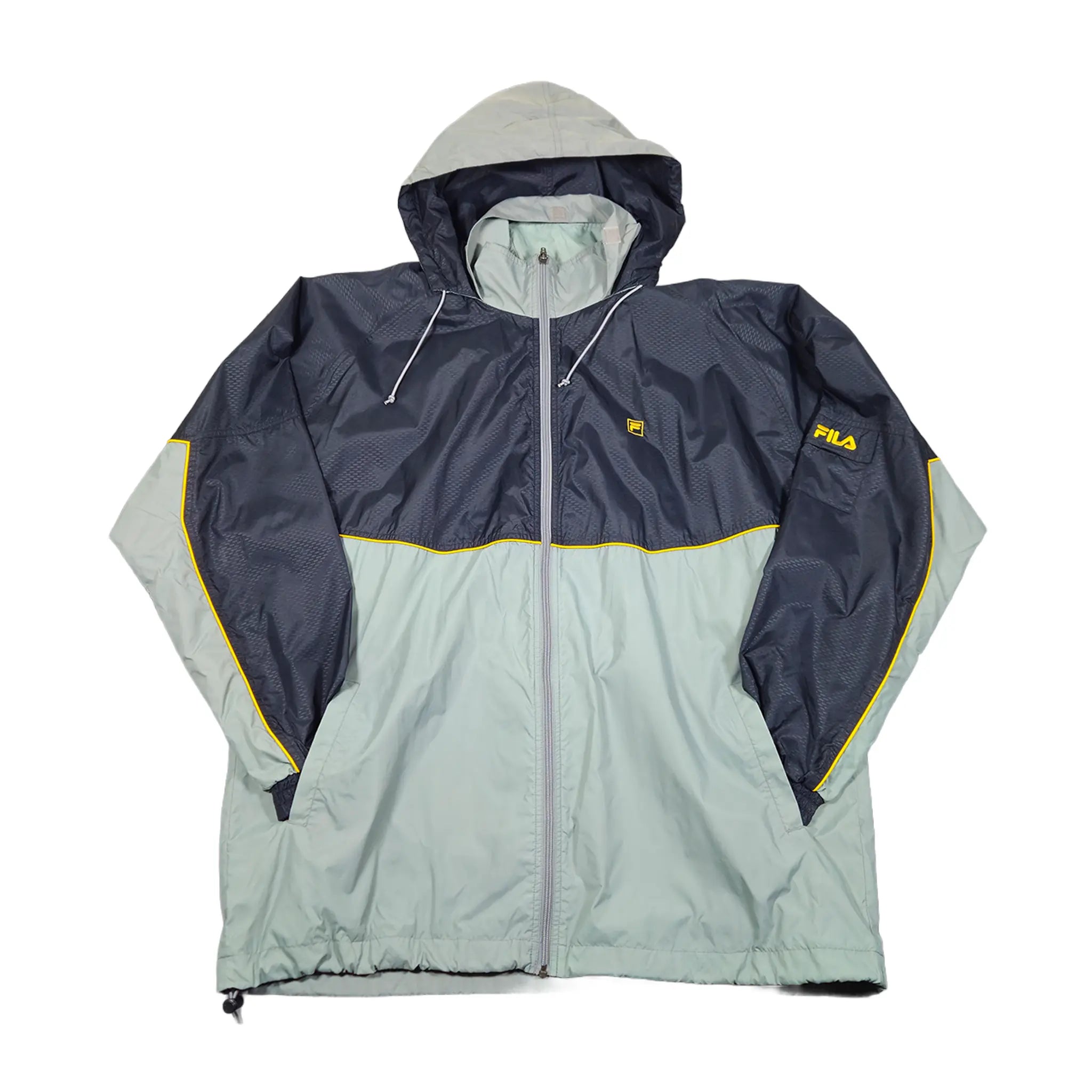 Vintage Y2K Fila Color-Block Skalljakke