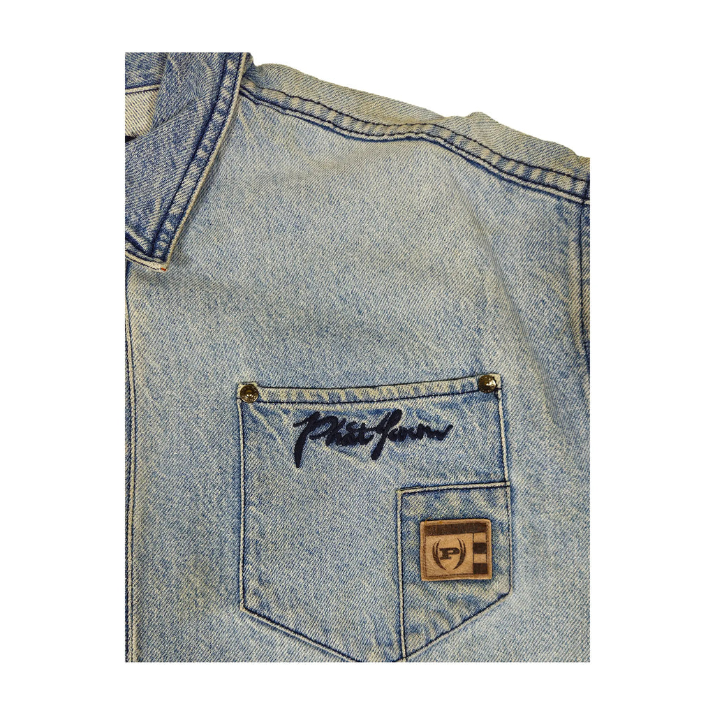 Vintage Phat Farm Archival Utility Tactical Buckle XXL Denimjakke