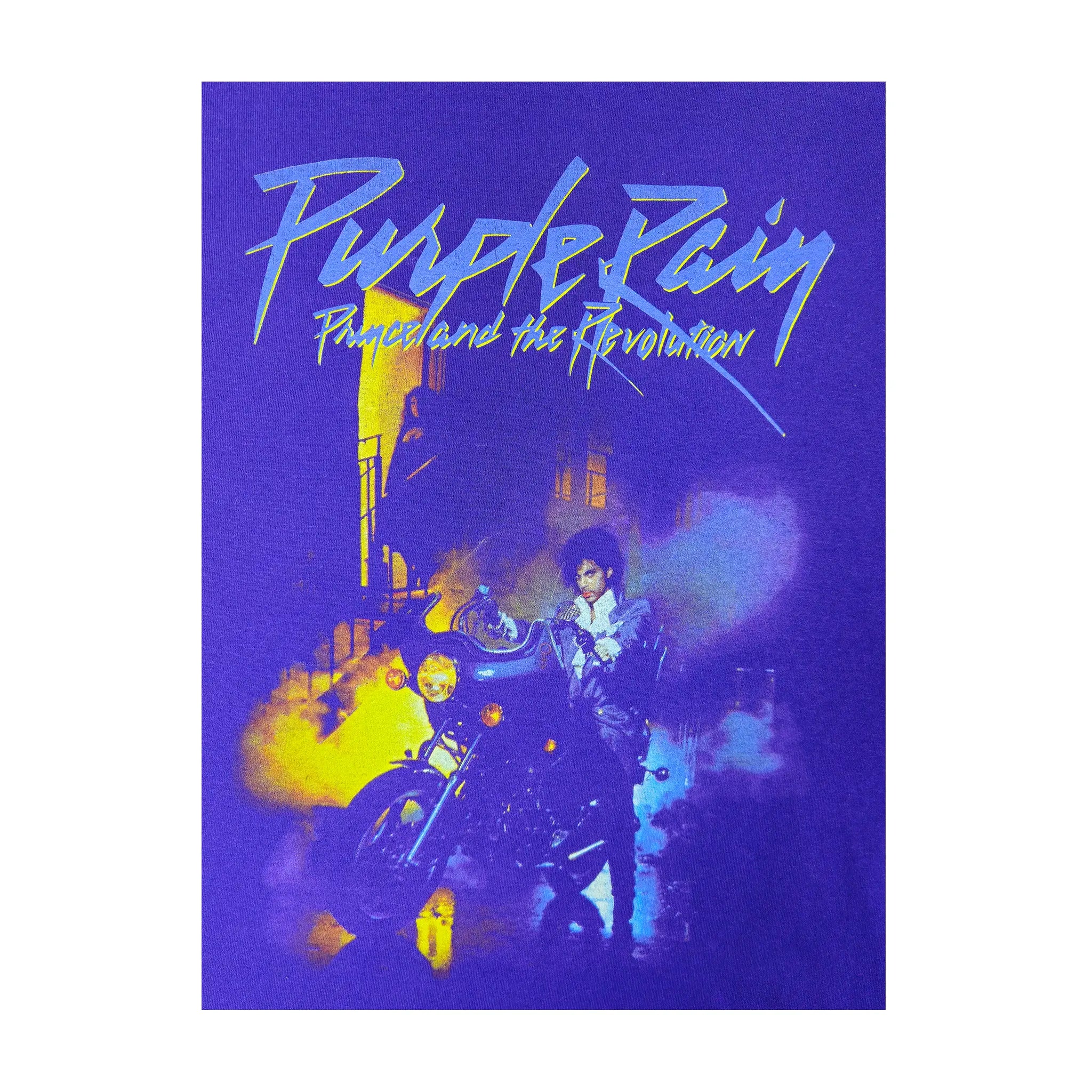 Offisiell Prince "Purple Rain" Album Cover Grafisk T-skjorte