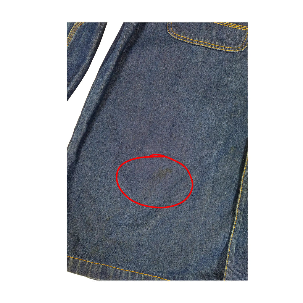 Vintage Karl Kani Jeans Kraftig Mørk Indigo Denim Overskjorte