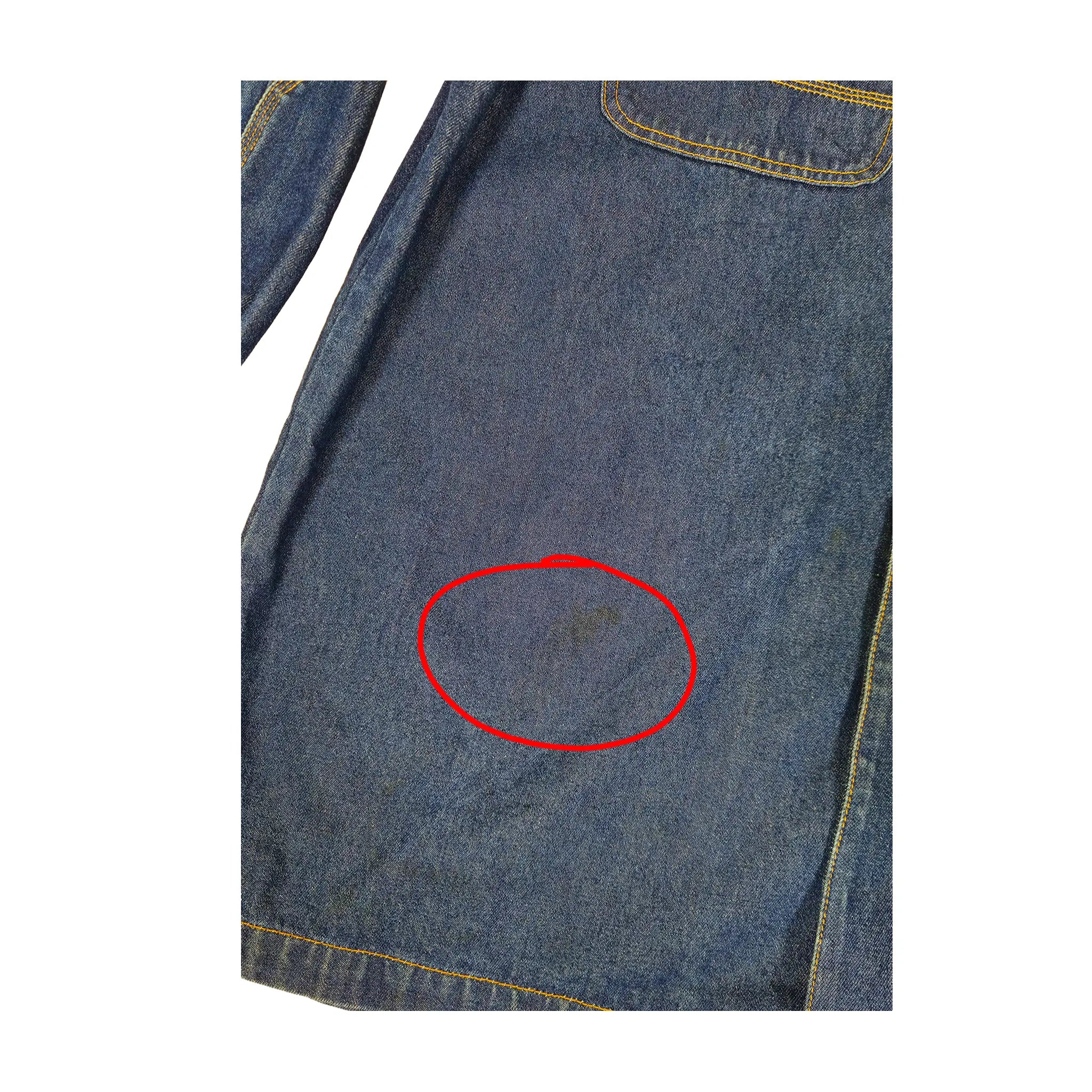 Vintage Karl Kani Jeans Kraftig Mørk Indigo Denim Overskjorte