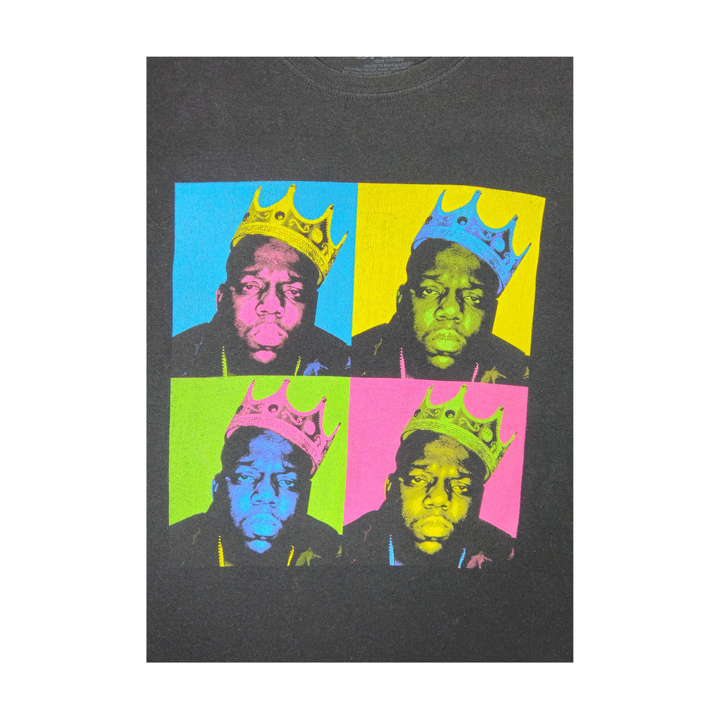 The Notorious B.I.G. Pop-Art-krone t-skjorte med grafisk trykk