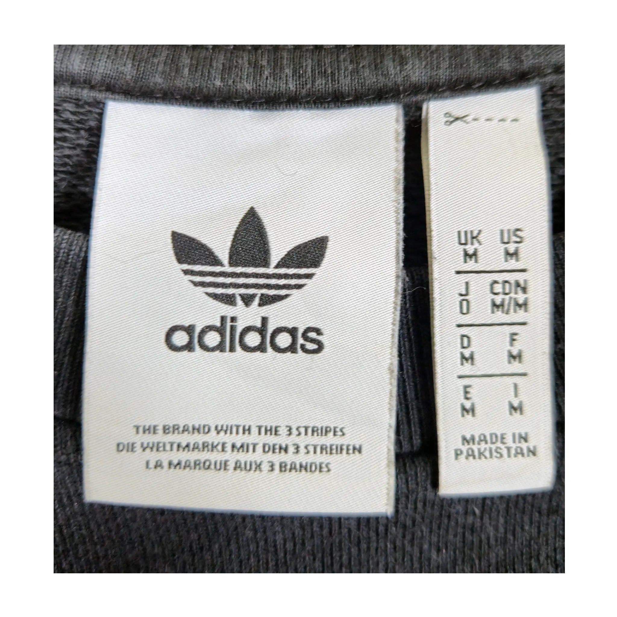 Adidas svart genser med Trefoil-logo