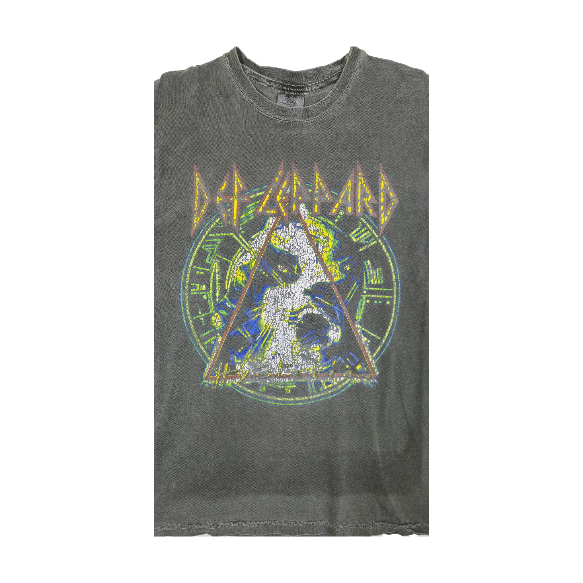 Def Leppard 2023 World Tour T-skjorte i slitt stil