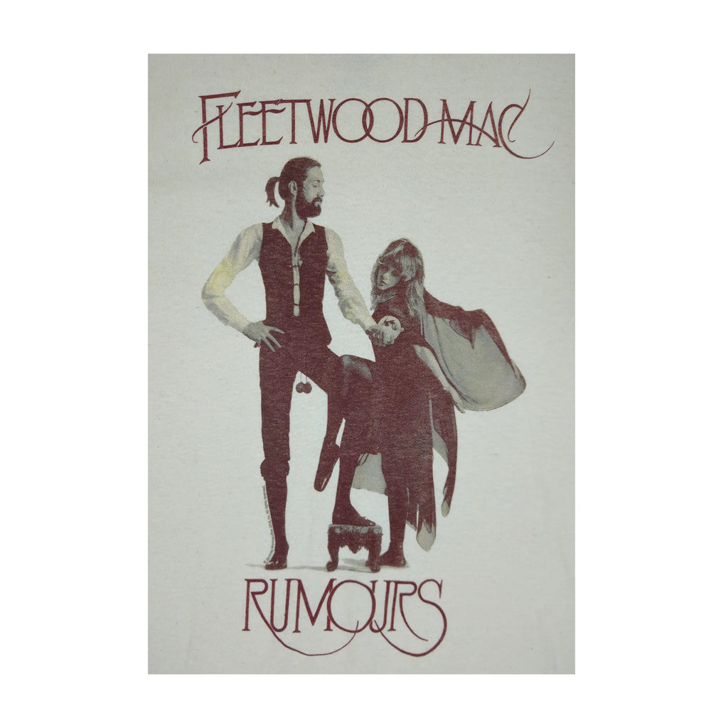 Offisiell Fleetwood Mac "Rumours" Kremfarget Grafisk T-skjorte