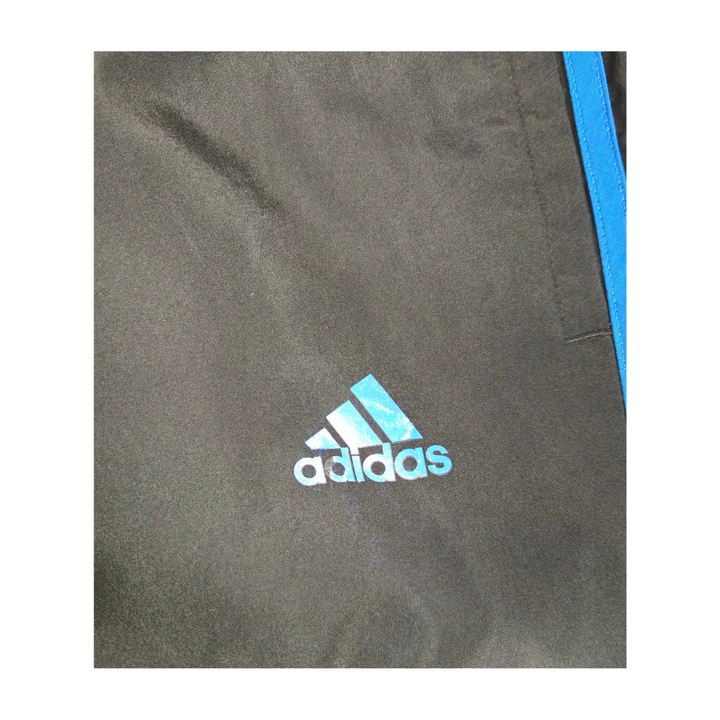 Adidas blå 3-Stripes vindbukse