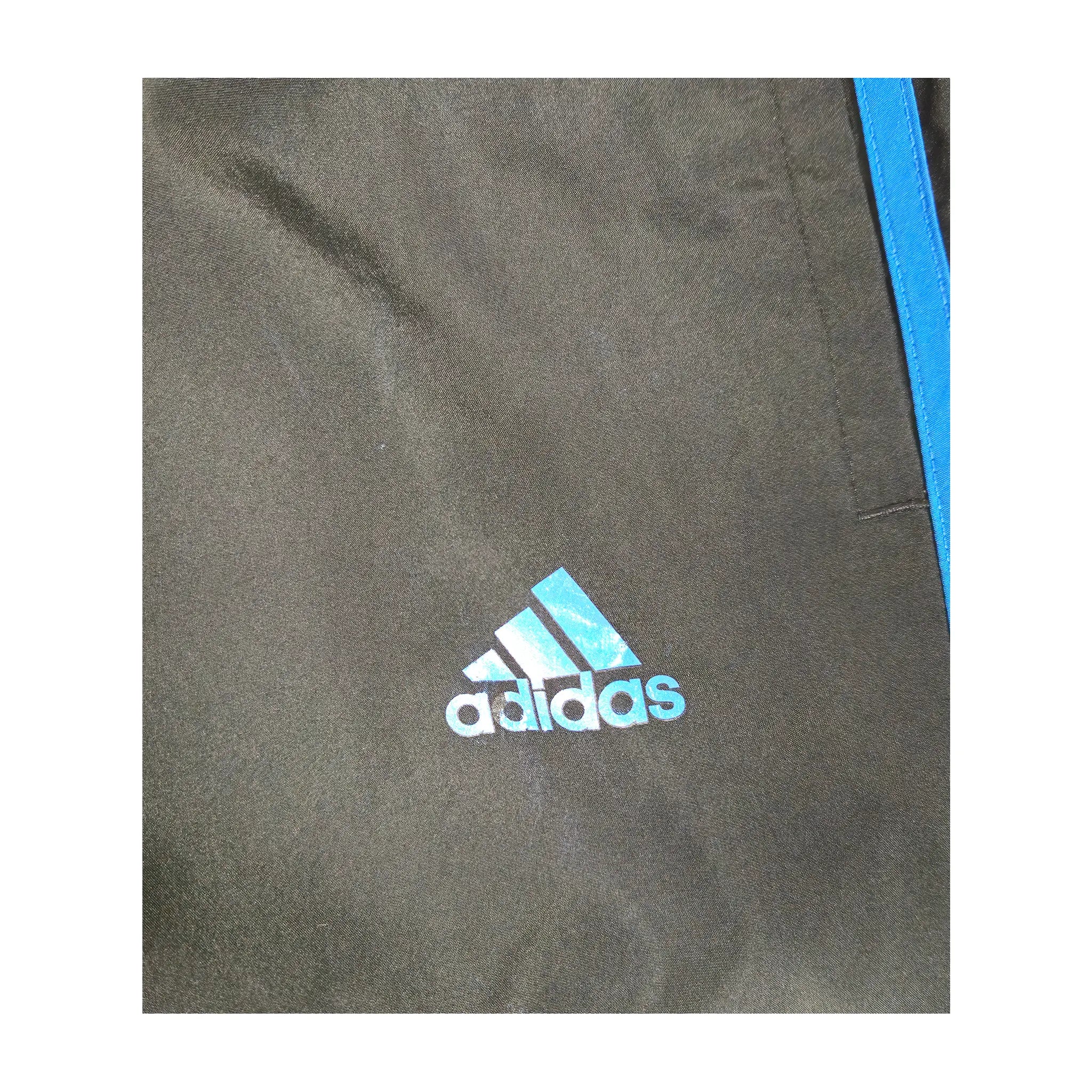 Adidas blå 3-Stripes vindbukse