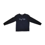 Tommy Hilfiger Marineblå Cursive Broderi Genser