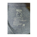 Nirvana Classic Yellow Smiley Face Heather Navy T-skjorte