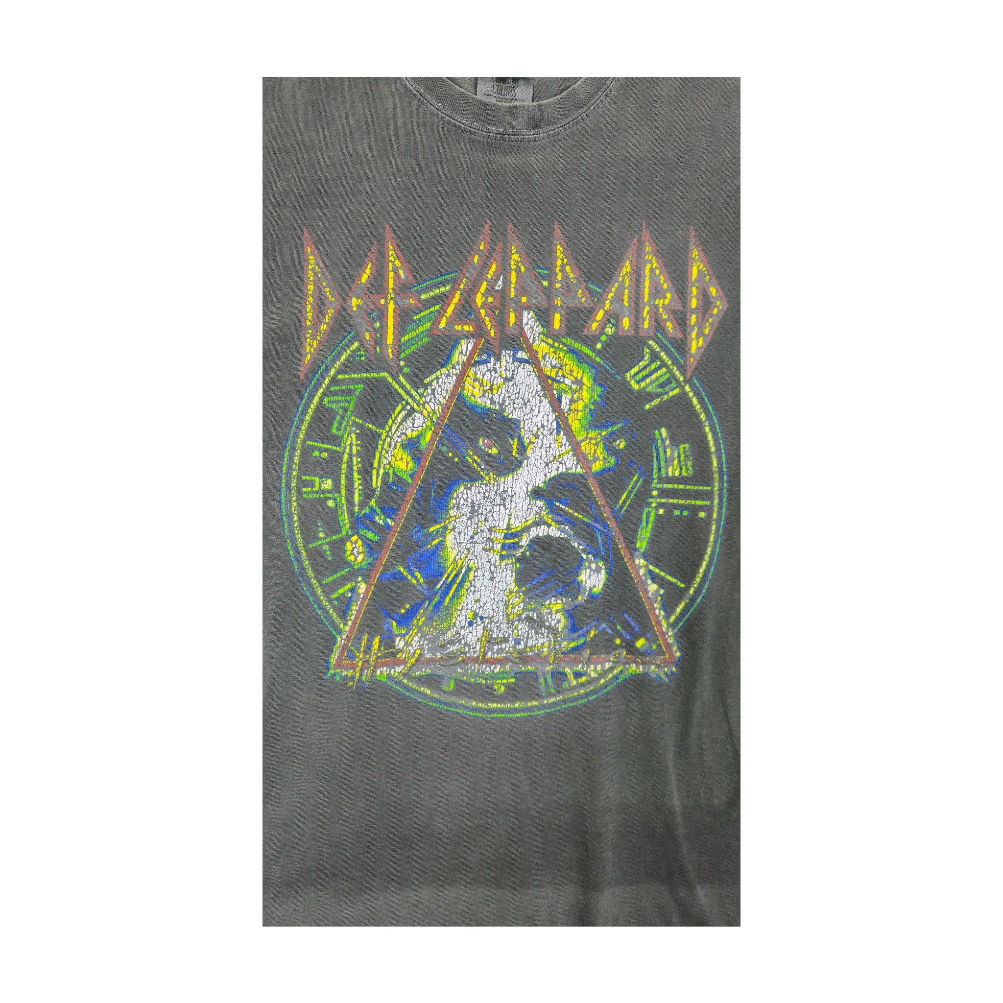 Def Leppard 2023 World Tour T-skjorte i slitt stil