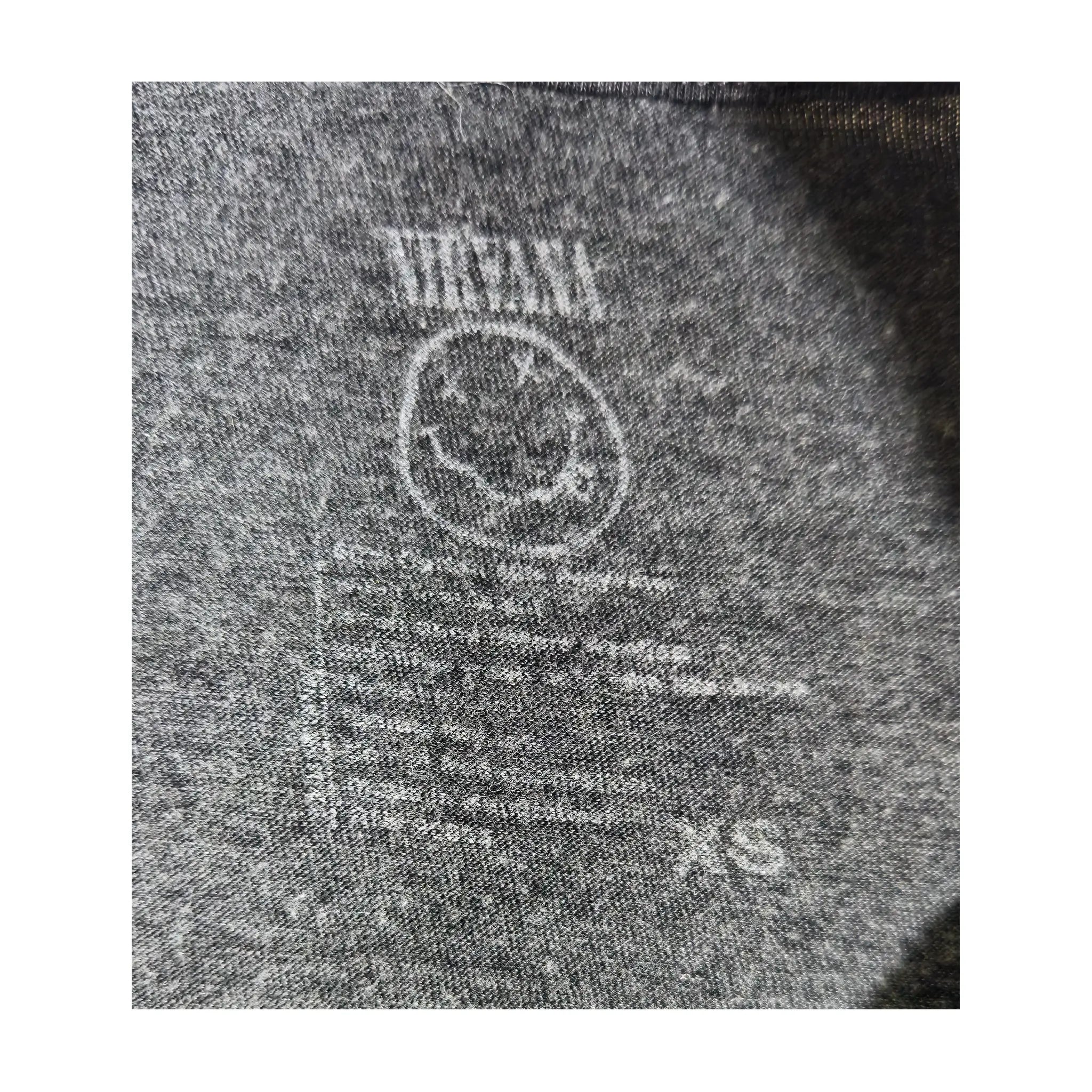Nirvana Multi-Color Swirl Smiley Logo grafisk T-skjorte