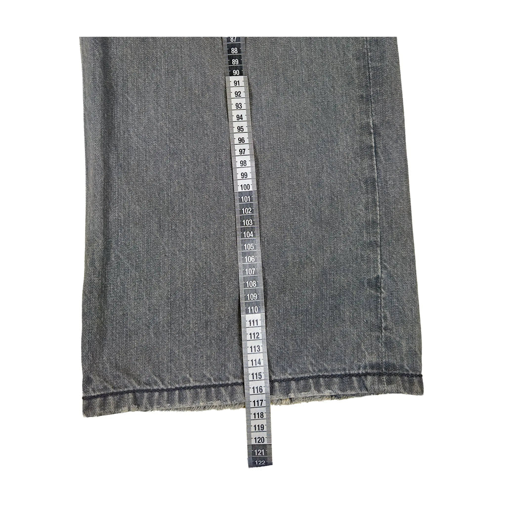 Vintage Y2K Coogi baggy jeans med kontrastsøm i falmet grå