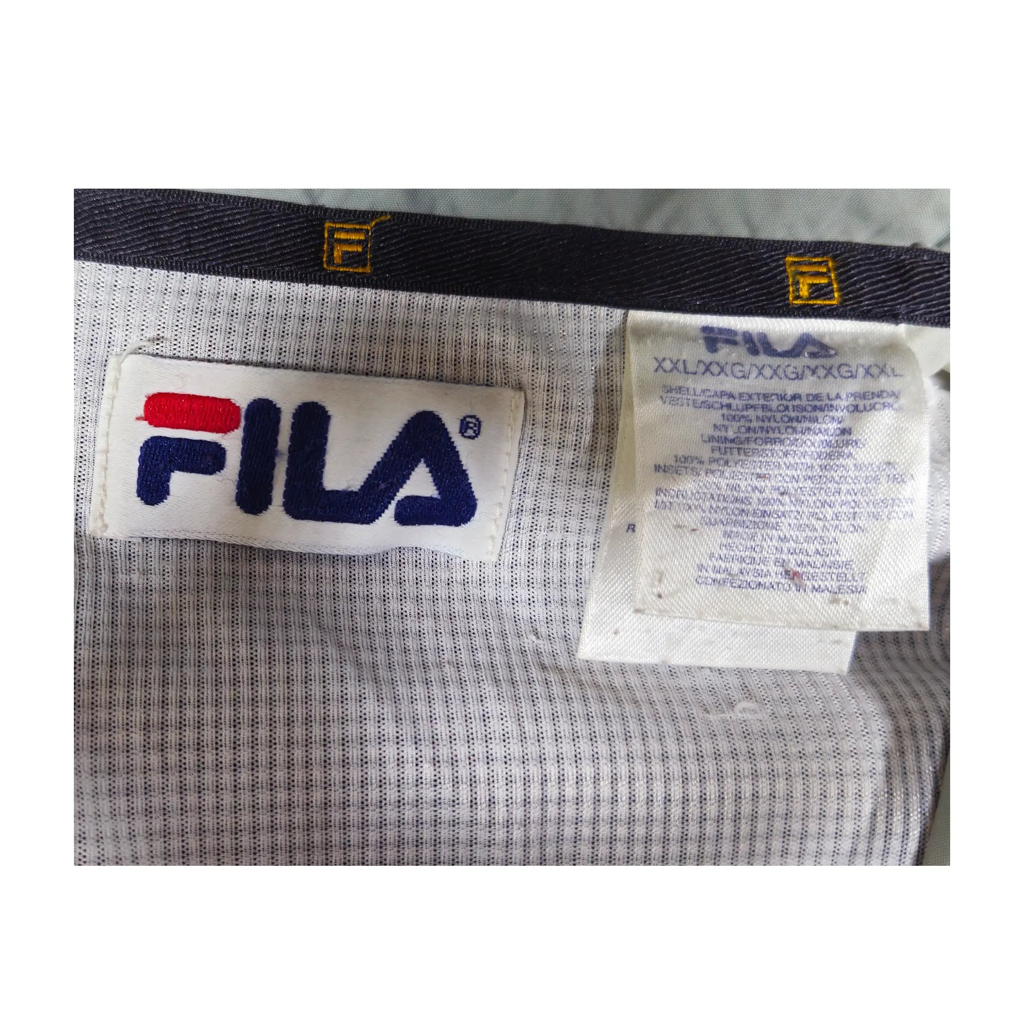 Vintage Y2K Fila Color-Block Skalljakke