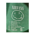 Nirvana Neon Angel Forest Green Mineral Wash T-skjorte