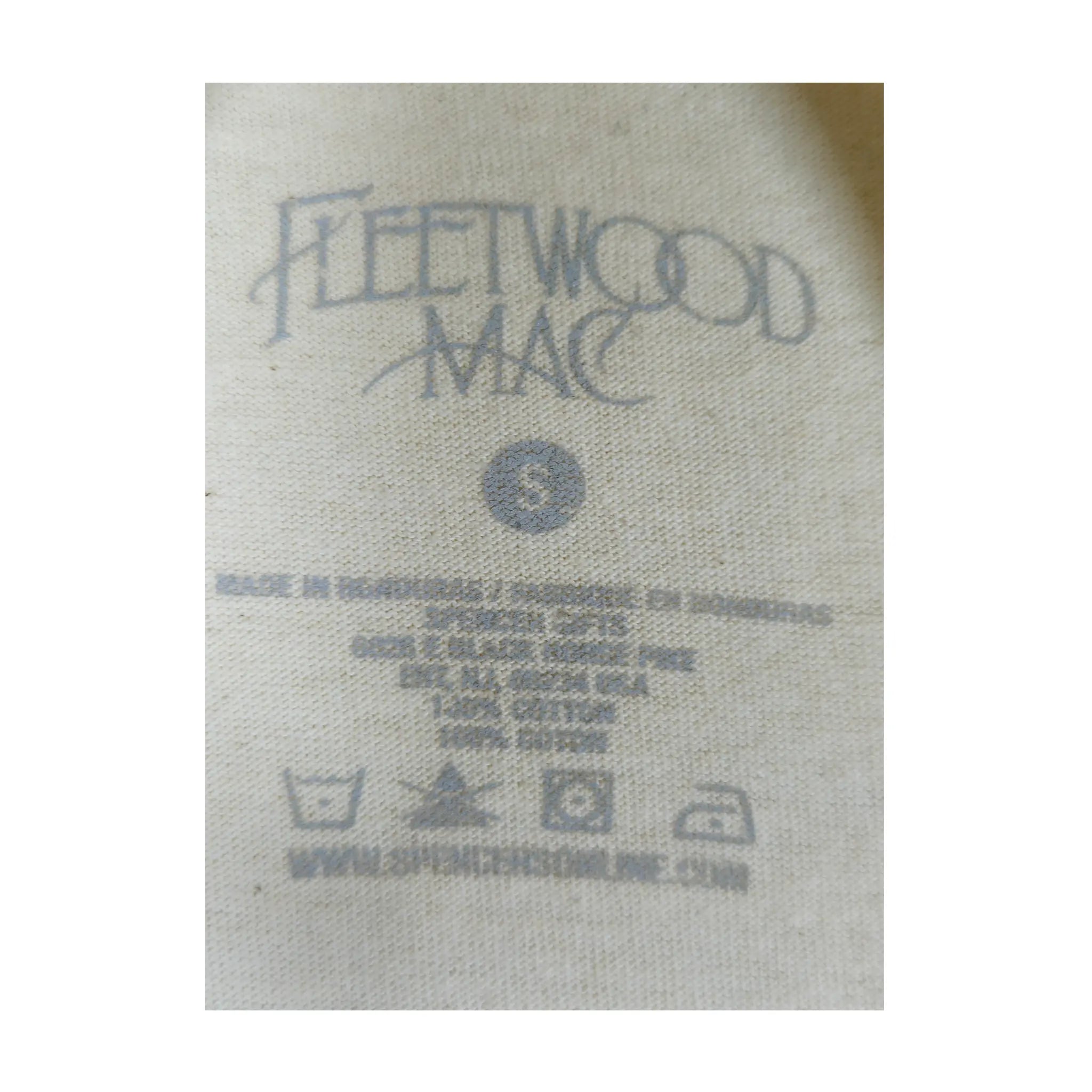 Offisiell Fleetwood Mac "Rumours" Kremfarget Grafisk T-skjorte