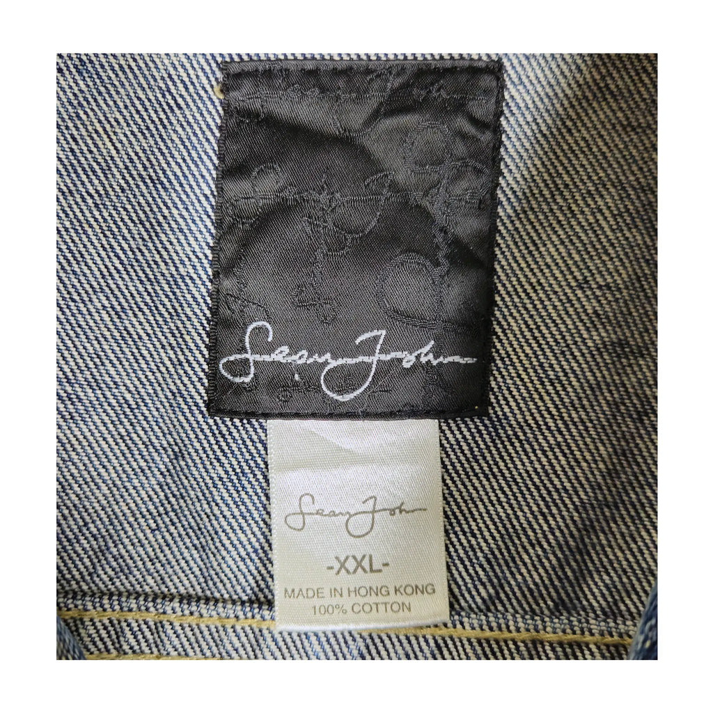 Vintage Sean John Klassisk Baggy XXL Denim Truckerjakke